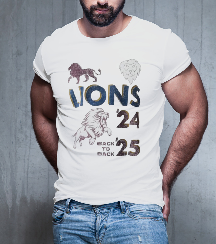Lions Pride Back To Back '24 '25 T-Shirt