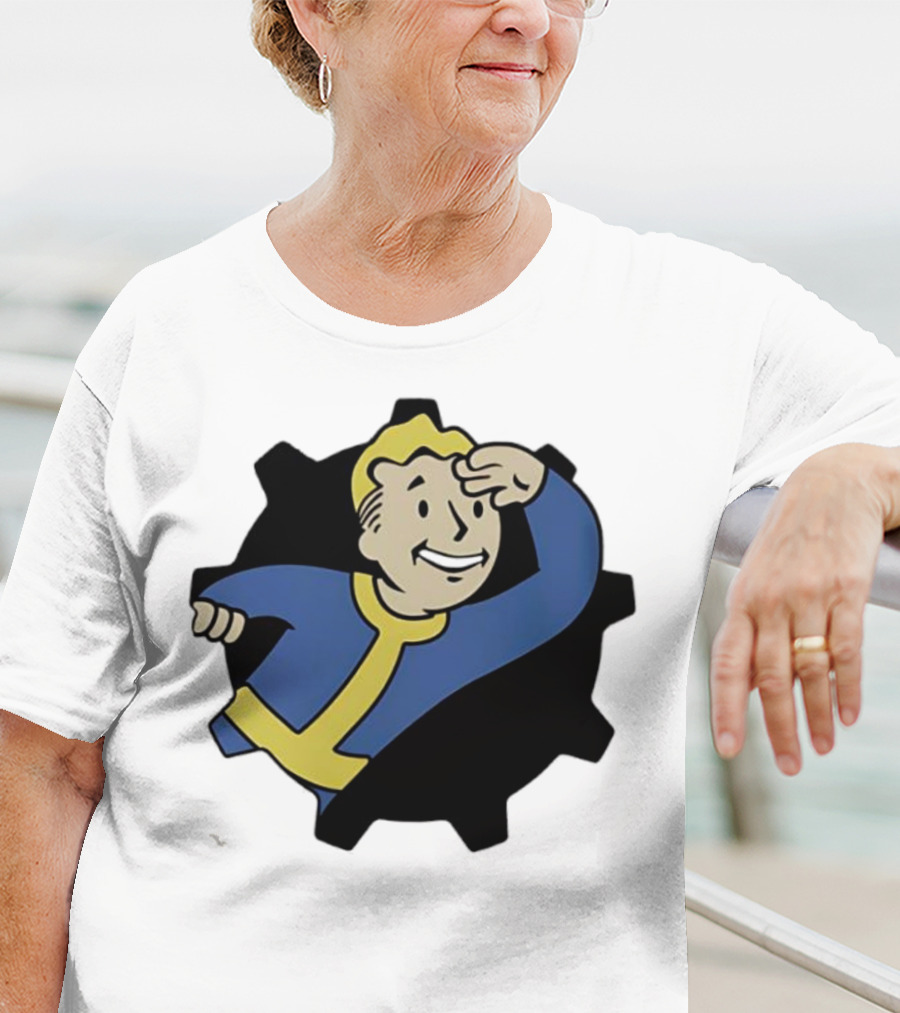 Fallout Vault Boy Lookout Iconic Pose T-Shirt