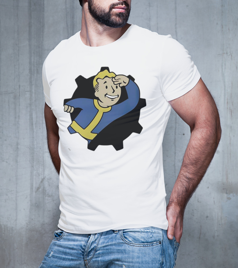 Fallout Vault Boy Lookout Iconic Pose T-Shirt