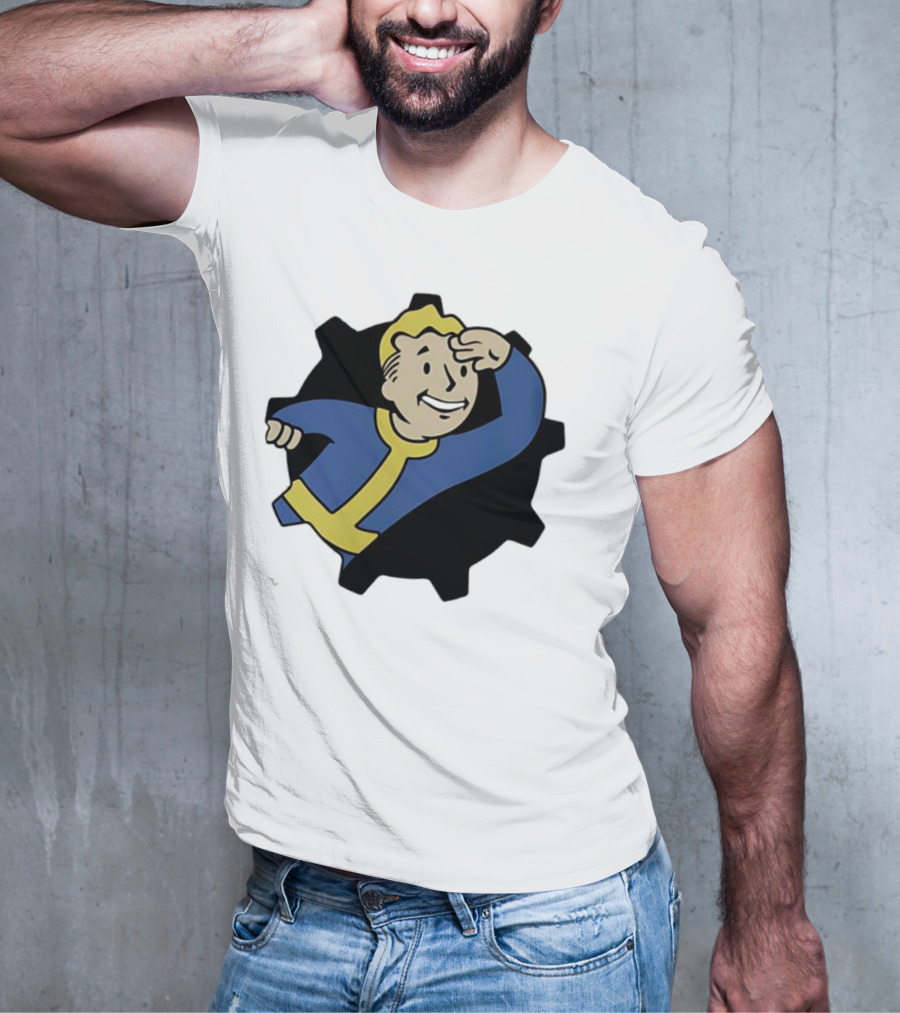 Fallout Vault Boy Lookout Iconic Pose T-Shirt