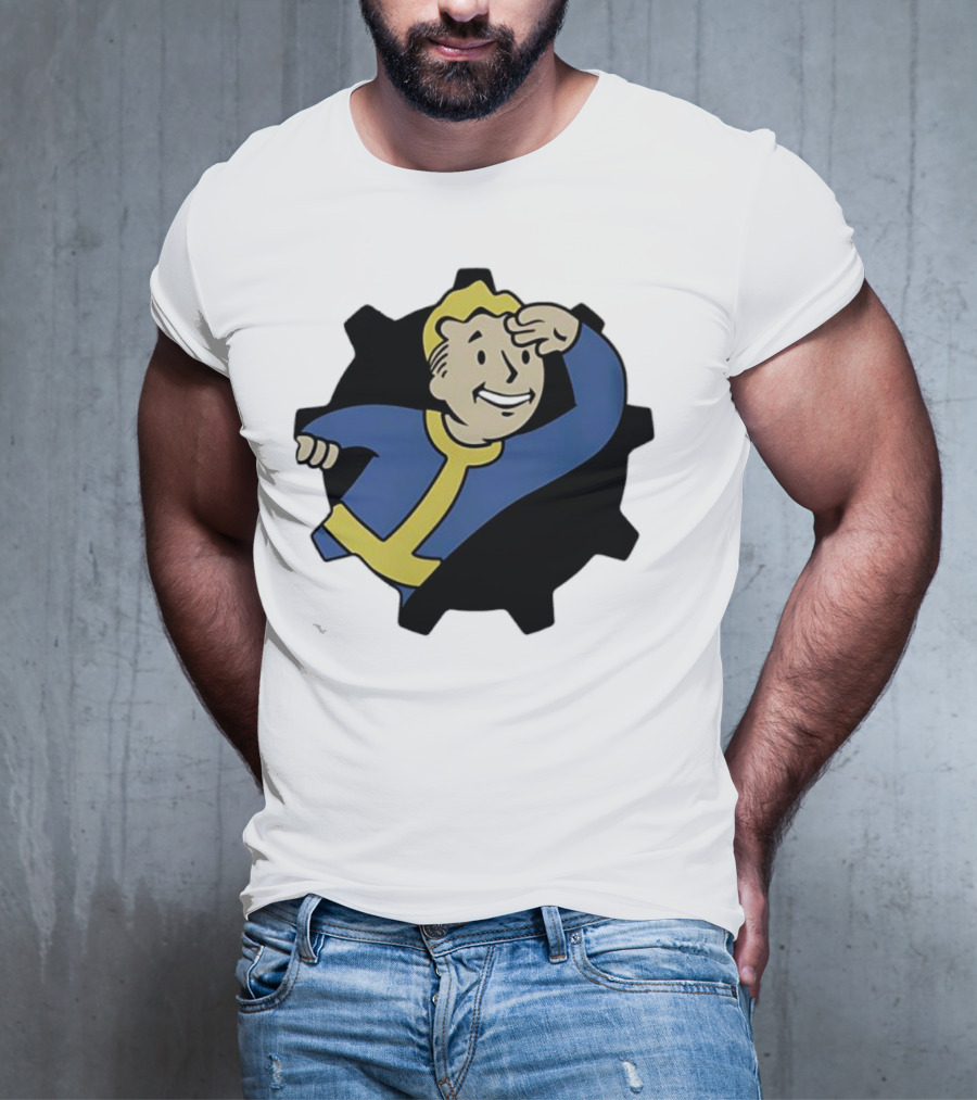 Fallout Vault Boy Lookout Iconic Pose T-Shirt