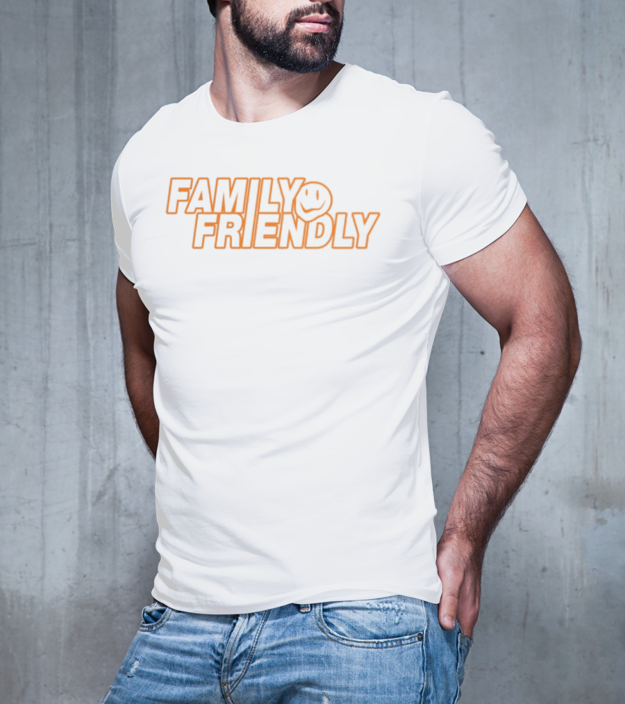 FAMILY FRIENDLY Smiley Face Retro Style T-Shirt