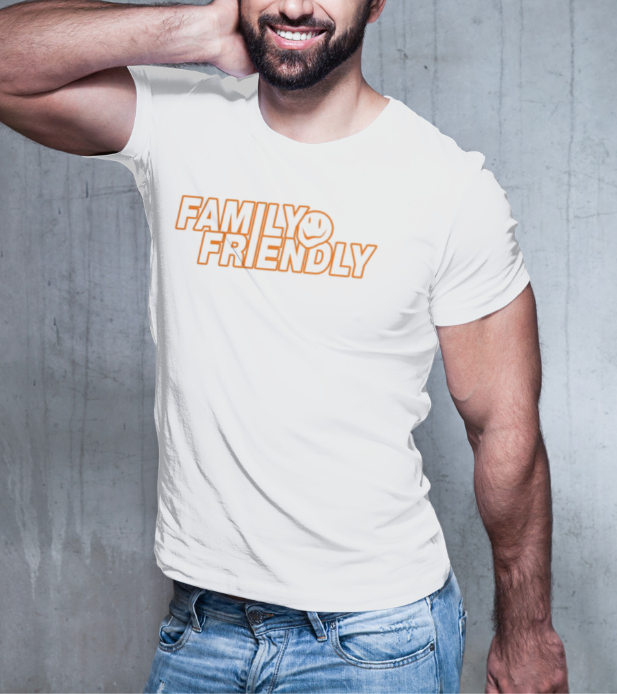 FAMILY FRIENDLY Smiley Face Retro Style T-Shirt