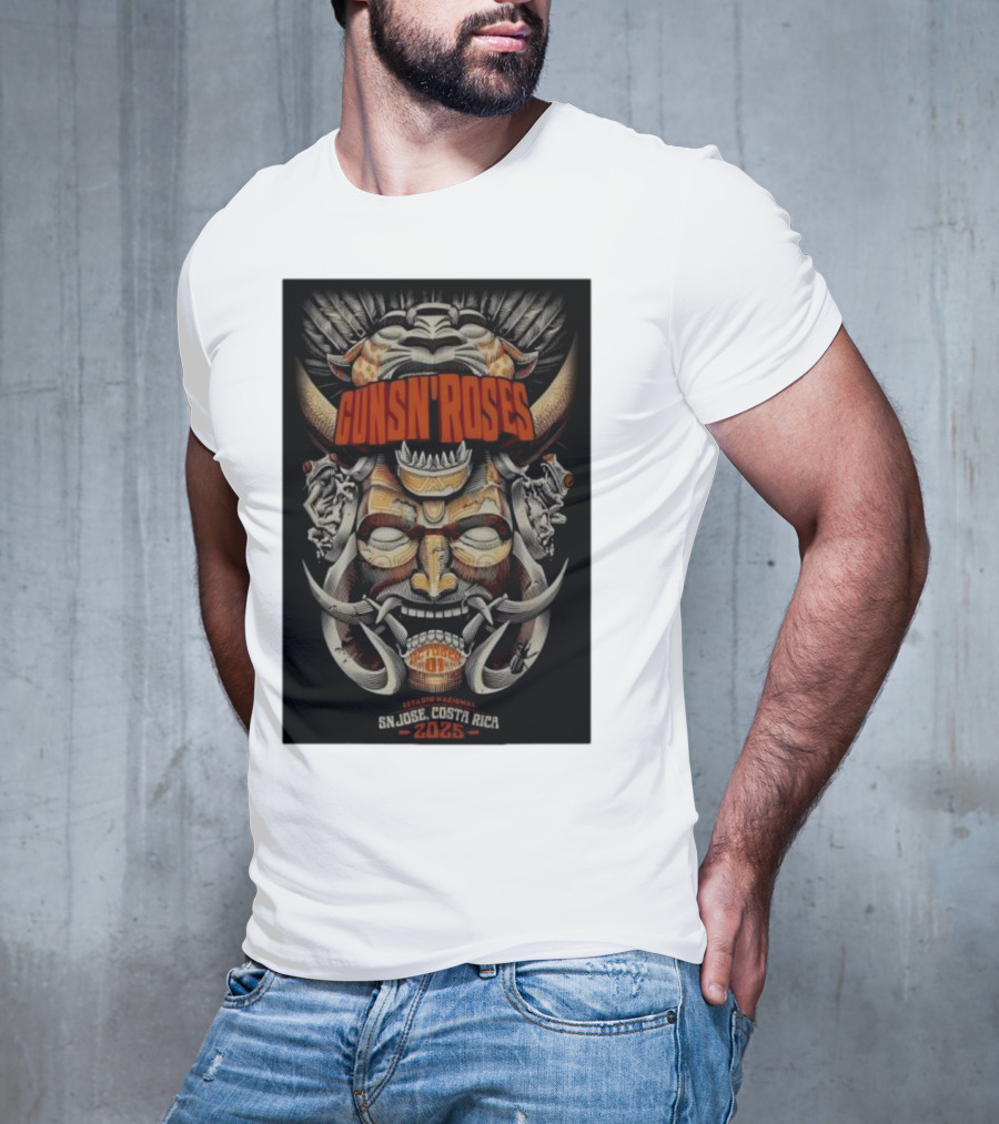 Guns N Roses Estadio Nacional San José Costa Rica 2025 T-Shirt