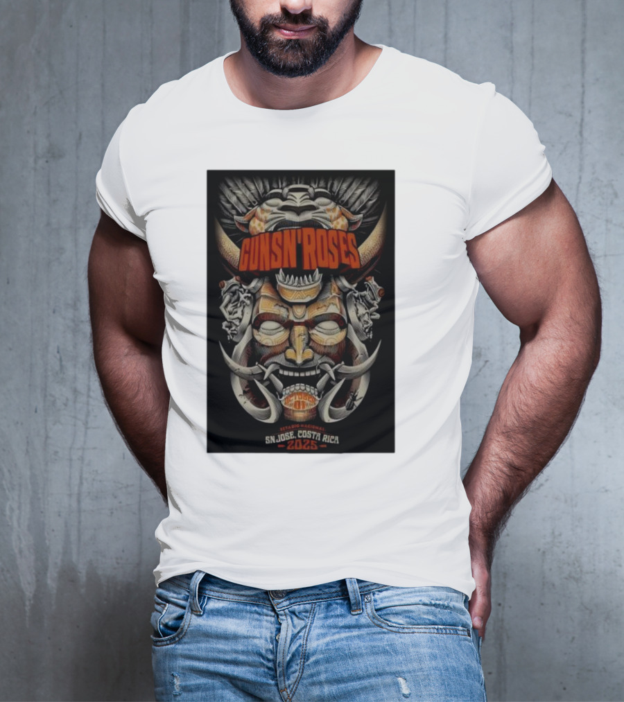 Guns N Roses Estadio Nacional San José Costa Rica 2025 T-Shirt