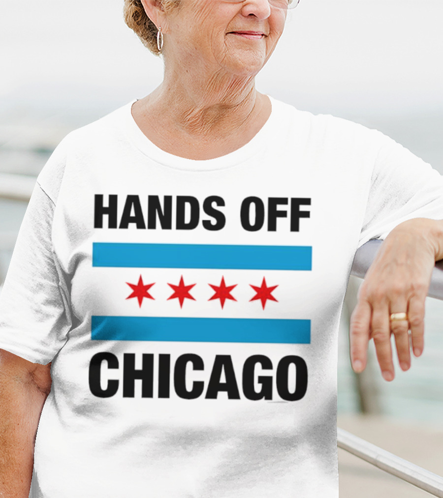 Chicago Flag Iconic Four Red Stars Blue Stripes T-Shirt