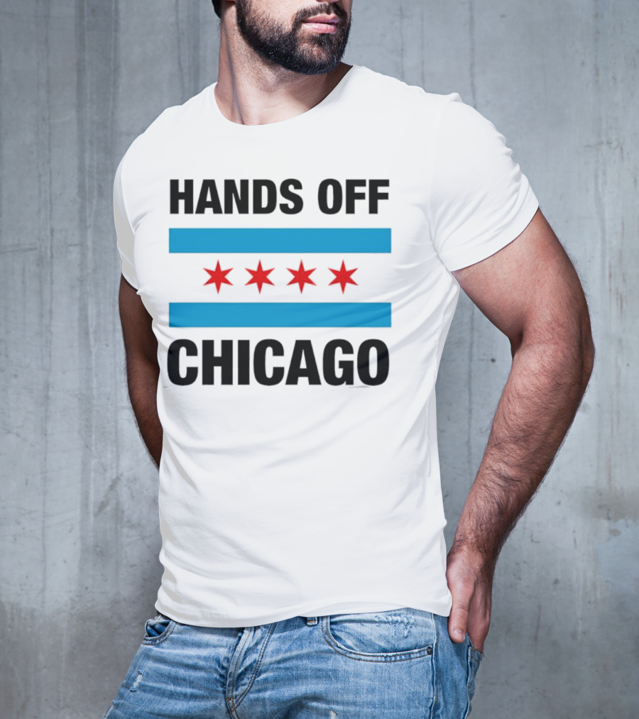 Chicago Flag Iconic Four Red Stars Blue Stripes T-Shirt