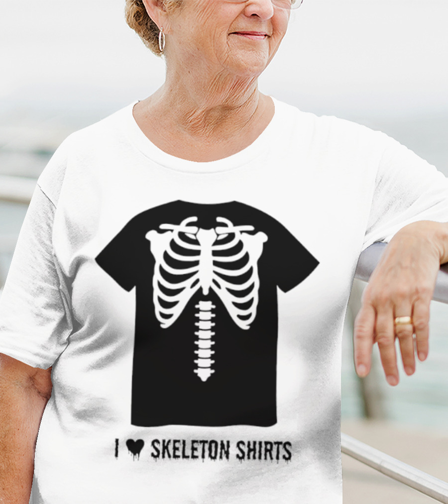 I Love Skeletons Heart Original Skeleton T-Shirt