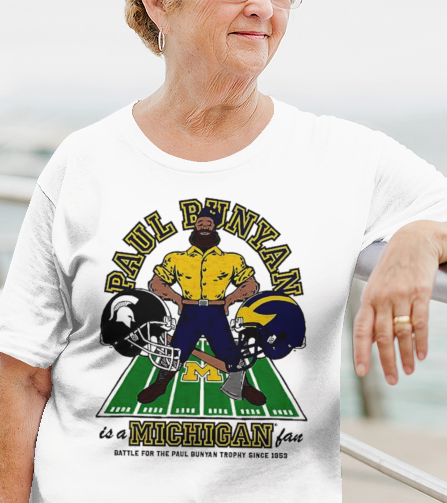 Paul Bunyan Michigan Wolverines M Helmet Since 1952 T-Shirt