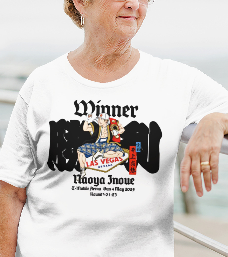 Monster Naoya Inoue Winner Las Vegas Nevada August 25 Round 10 323 T-Shirt