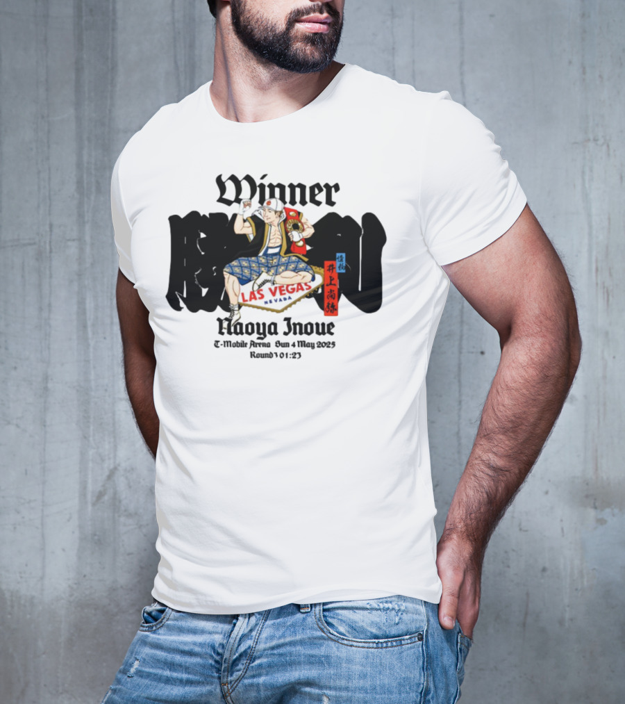 Monster Naoya Inoue Winner Las Vegas Nevada August 25 Round 10 323 T-Shirt