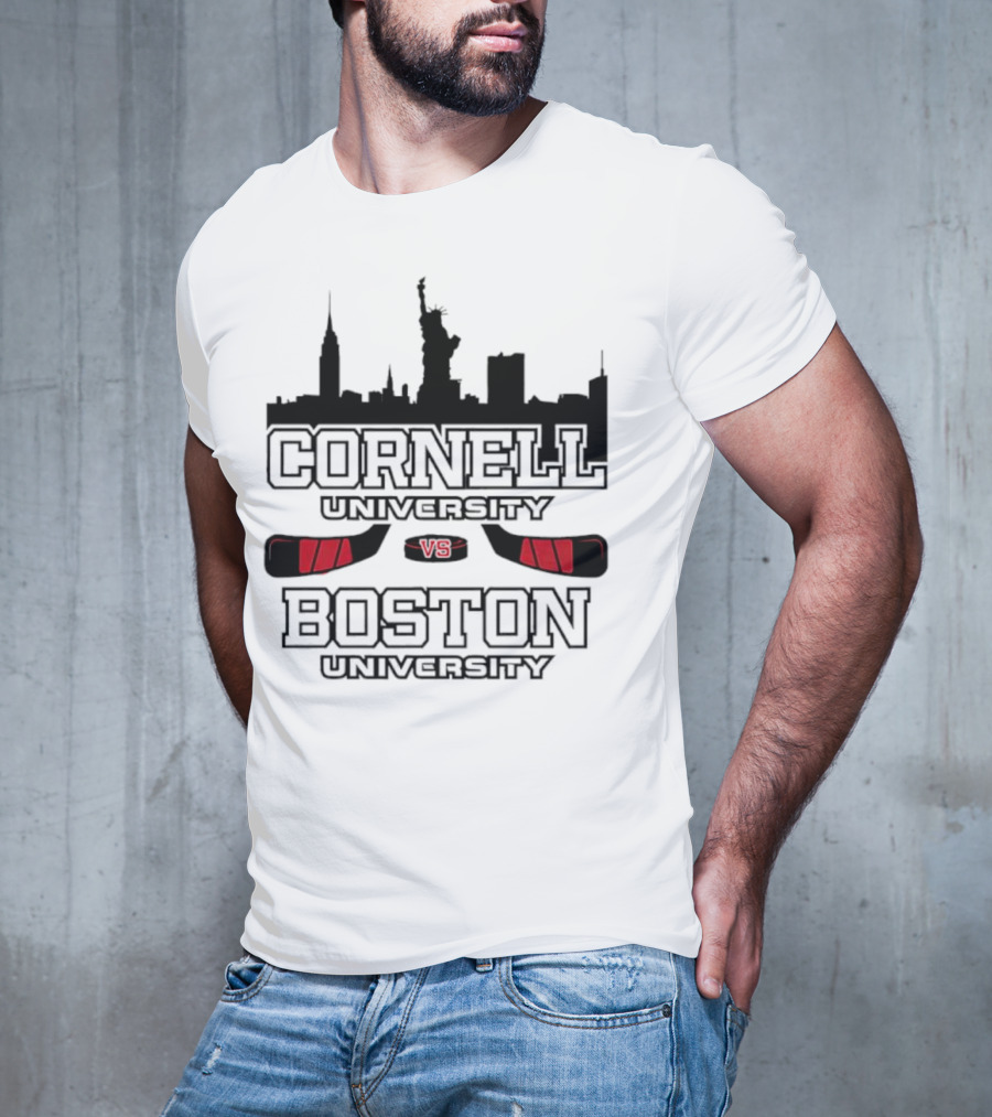 Red Hot Hockey Cornell University Boston University V8 T-Shirt