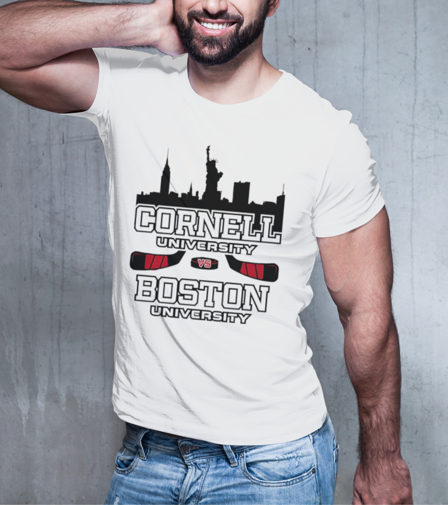 Red Hot Hockey Cornell University Boston University V8 T-Shirt