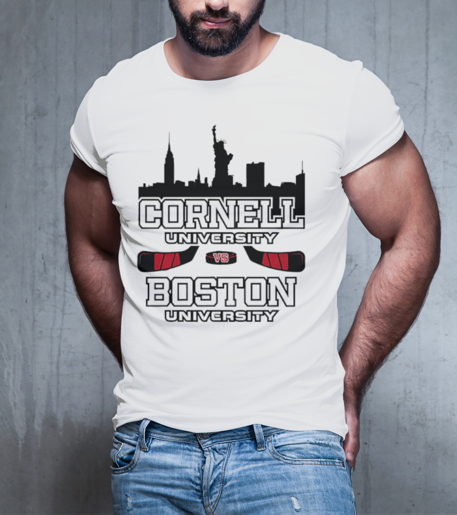 Red Hot Hockey Cornell University Boston University V8 T-Shirt