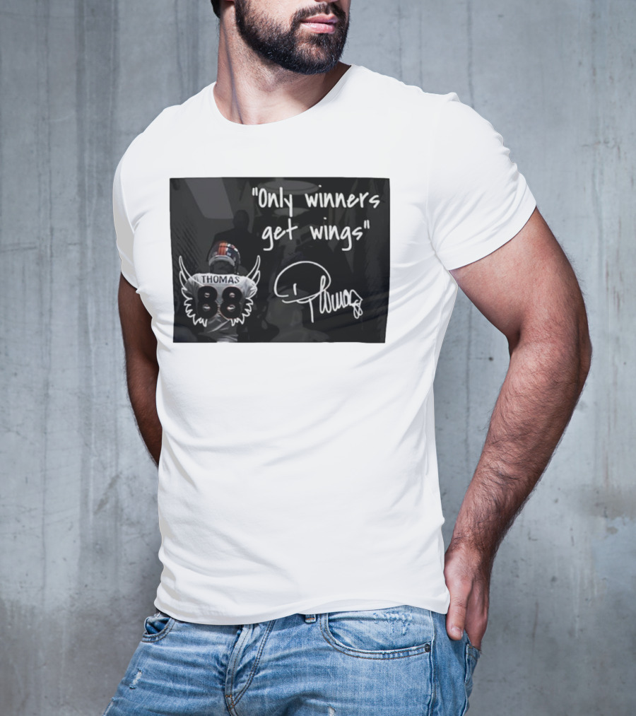 Thomas Number 88 Only Winners Get Wings Signature T-Shirt