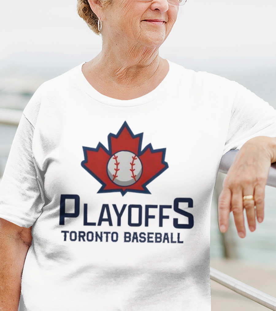 Toronto Baseball Playoffs Maple Leaf Icon T-Shirt
