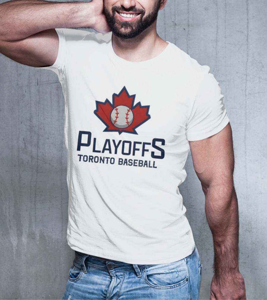 Toronto Baseball Playoffs Maple Leaf Icon T-Shirt