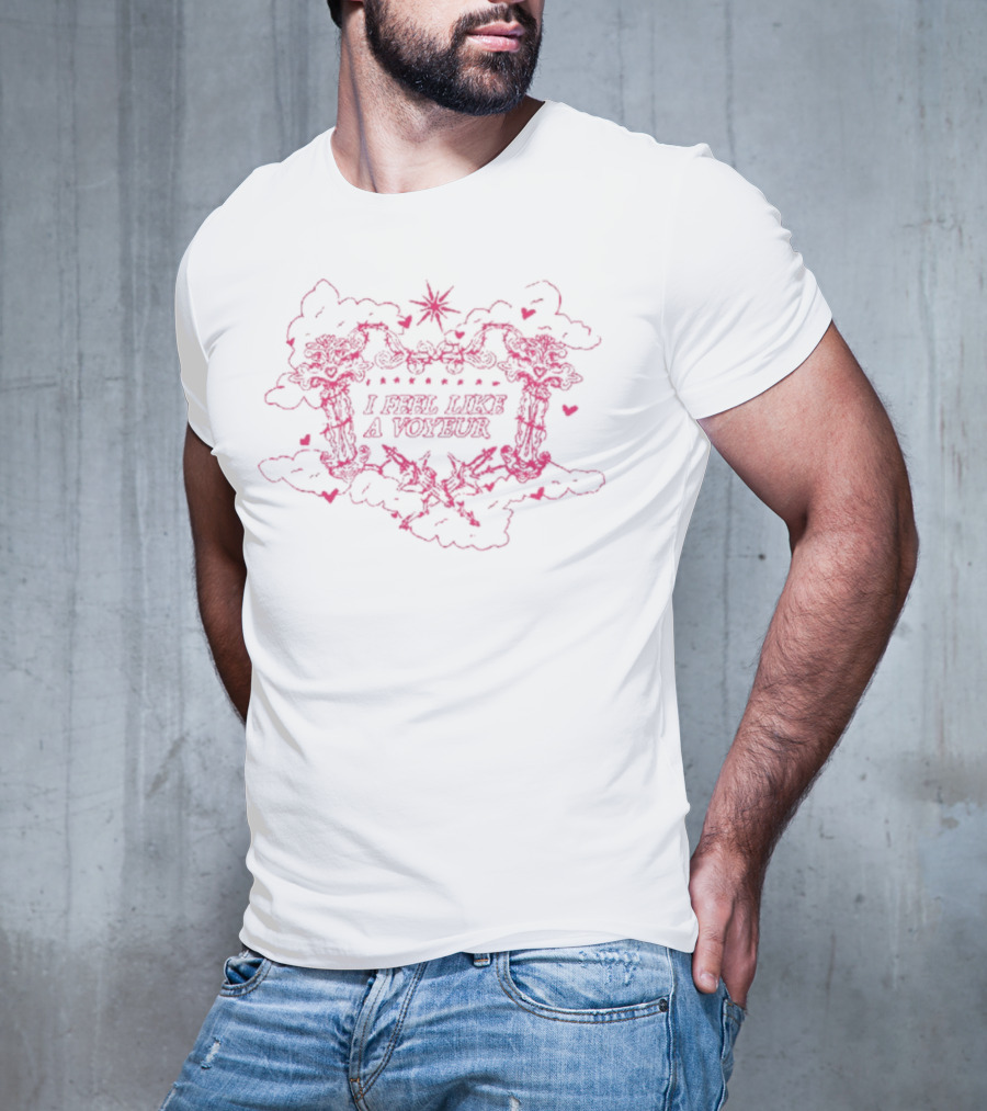 AlessiRose I Feel Like A Voyeur Starry Cloud Hearts T-Shirt