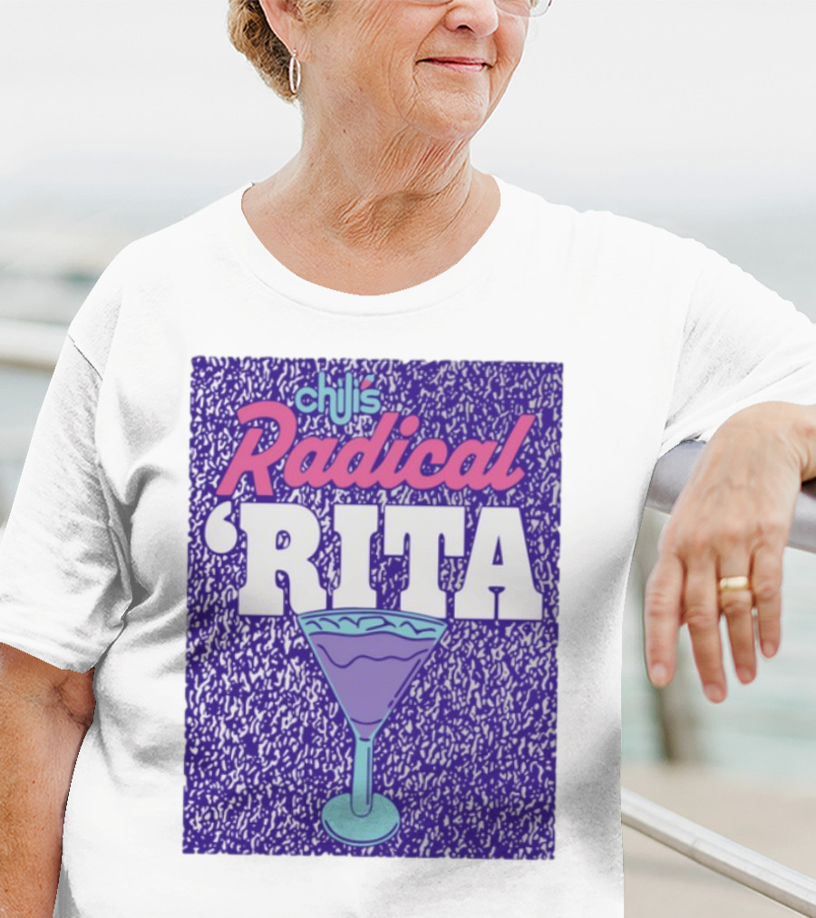 Chili's Radical Rita Retro Cocktail Margarita Vibes T-Shirt