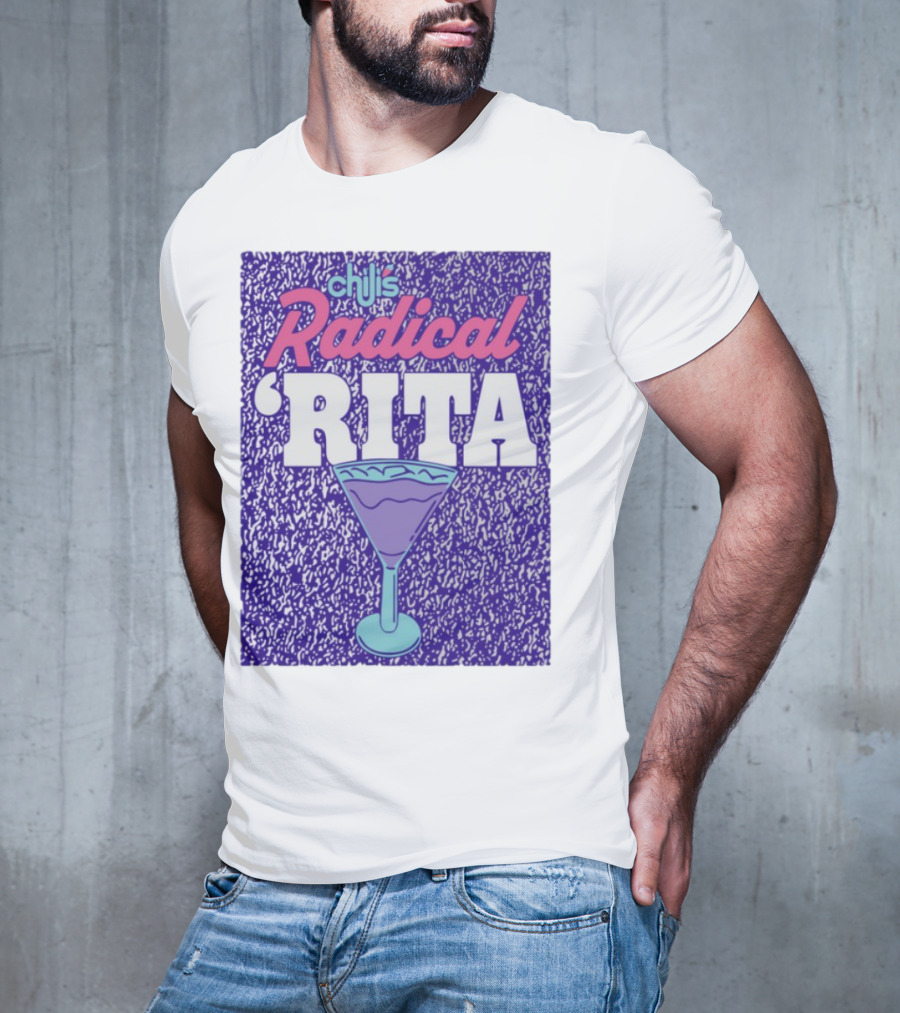 Chili's Radical Rita Retro Cocktail Margarita Vibes T-Shirt