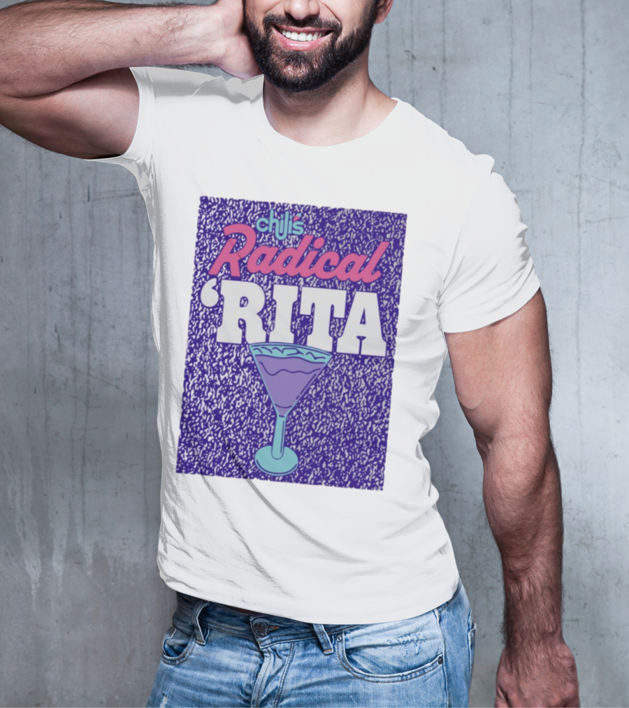 Chili's Radical Rita Retro Cocktail Margarita Vibes T-Shirt