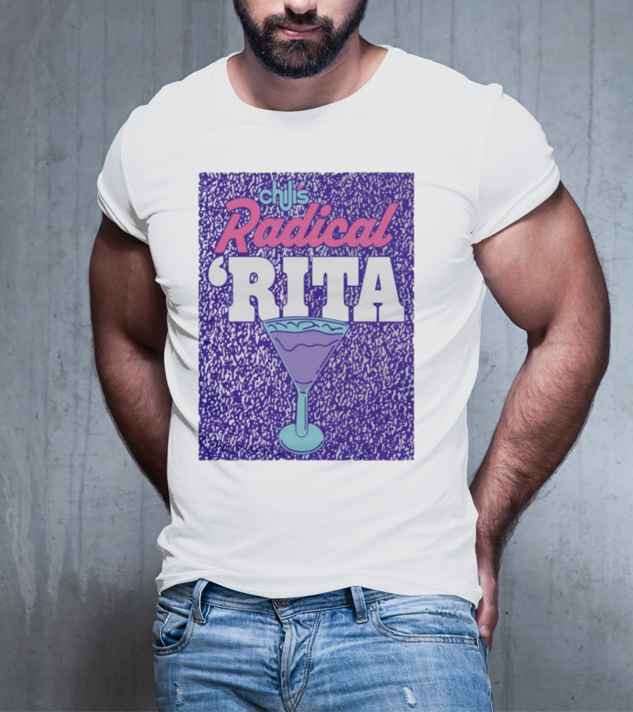 Chili's Radical Rita Retro Cocktail Margarita Vibes T-Shirt