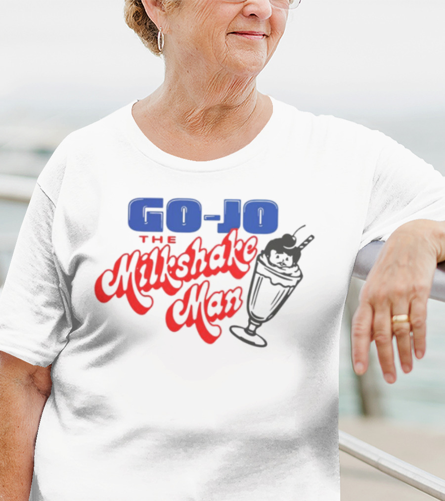 Go Jo The Milkshake Man Retro Milkshake Cup Design T-Shirt