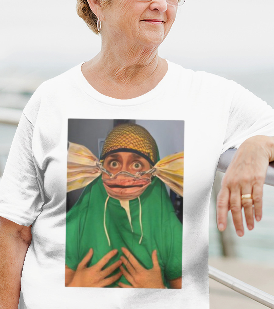 Homesweethome Catfish Mask Costume Creative Look T-Shirt
