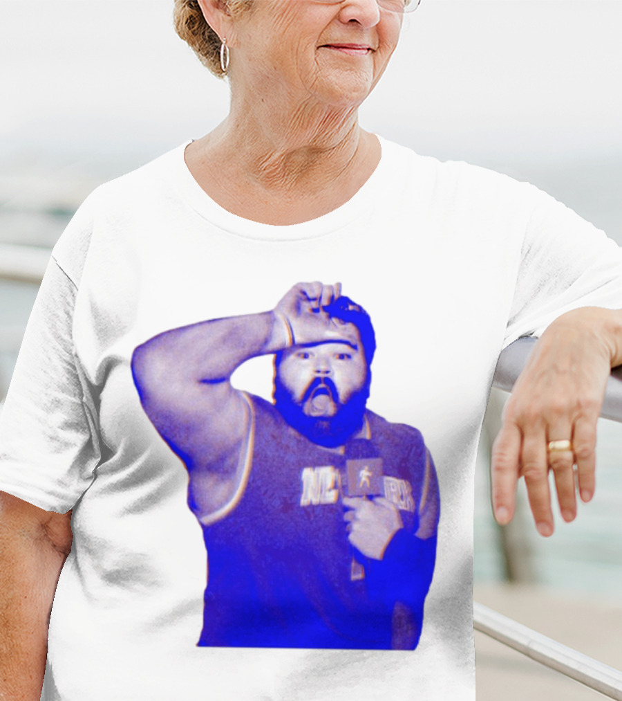 "Karltowns Wearing Jason Dantona NYC Basketball Theme Blue Tone" T-Shirt