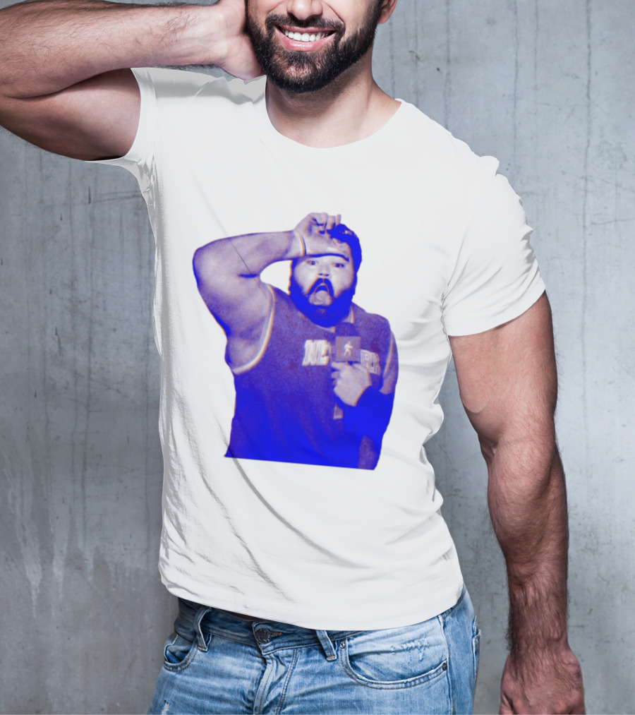 "Karltowns Wearing Jason Dantona NYC Basketball Theme Blue Tone" T-Shirt