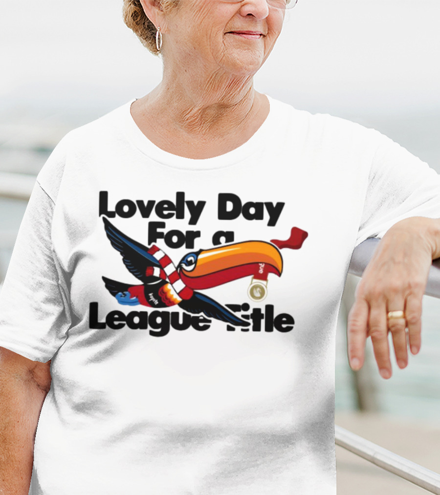 Lovely Day For A League Title Toucan Scarf Soccer Bird T-Shirt