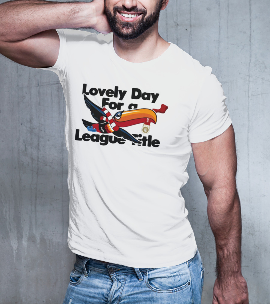Lovely Day For A League Title Toucan Scarf Soccer Bird T-Shirt