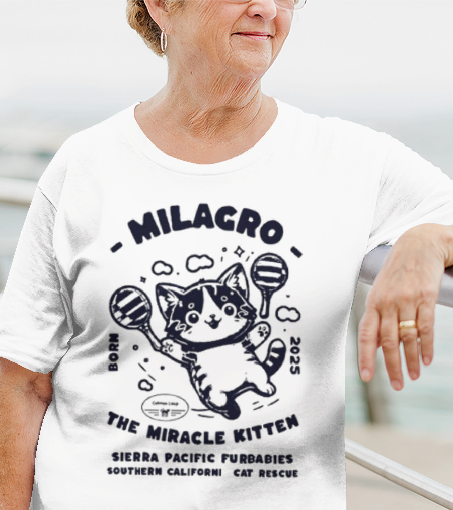 Milagro The Miracle Kitten Maria Souza Puppykat Coincidences Are Never T-Shirt