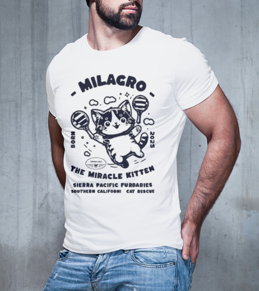 Milagro The Miracle Kitten Maria Souza Puppykat Coincidences Are Never T-Shirt