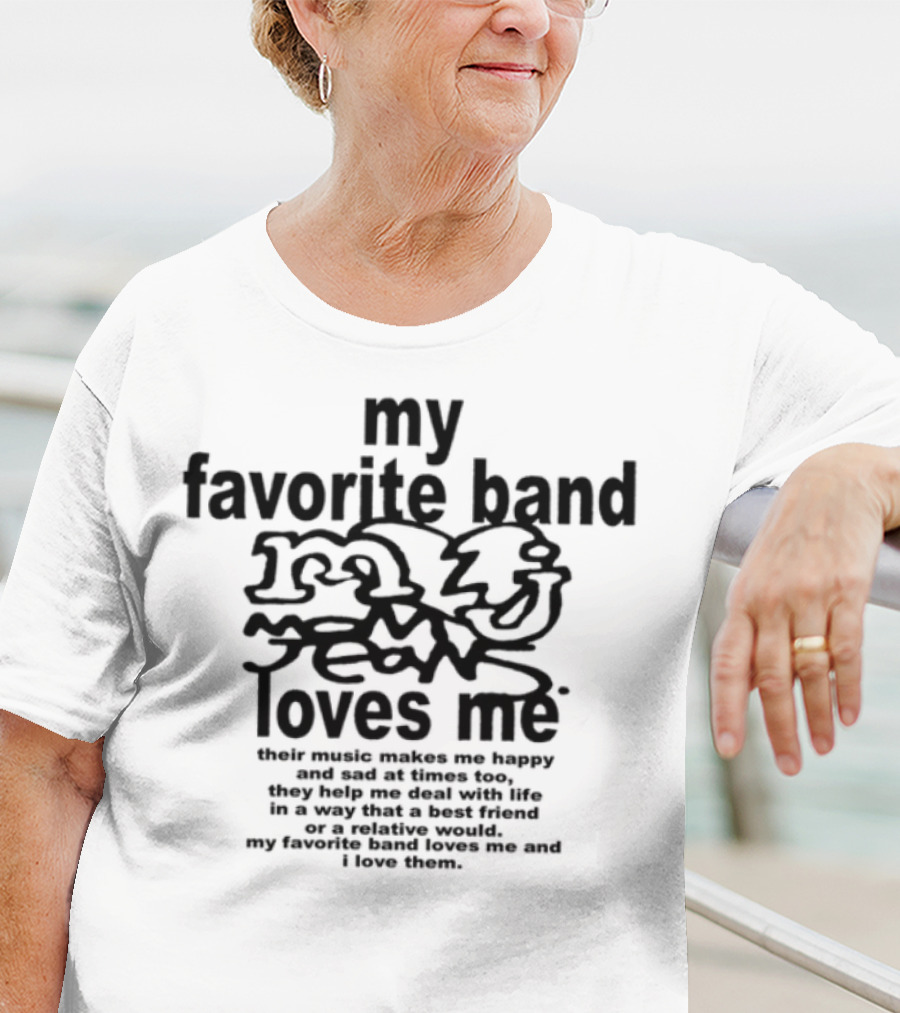 My Favorite Band Loves Me Copyright Adonis Ali T-Shirt