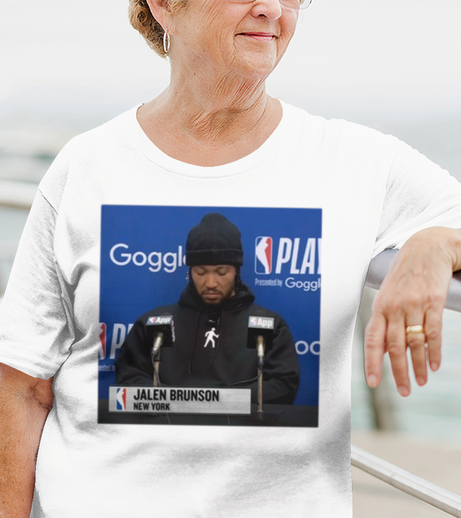Jalen Brunson New York Press Conference NBA Playoffs Presented By Google T-Shirt