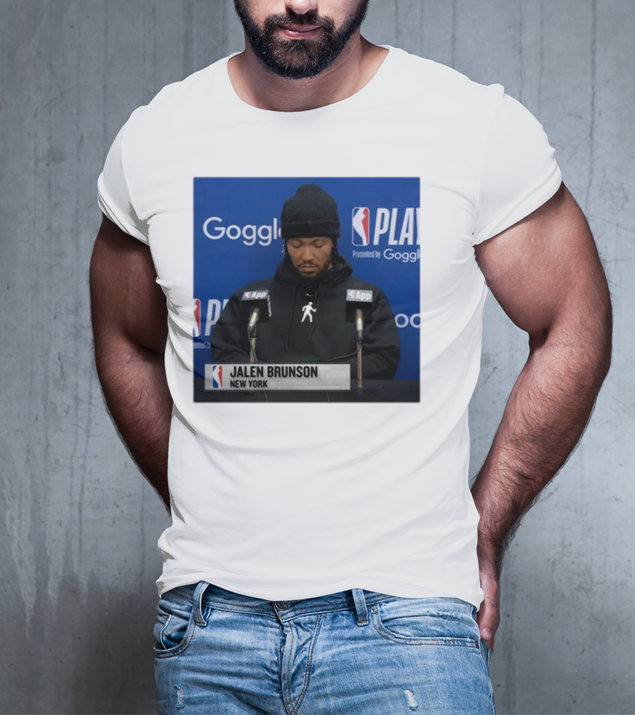 Jalen Brunson New York Press Conference NBA Playoffs Presented By Google T-Shirt
