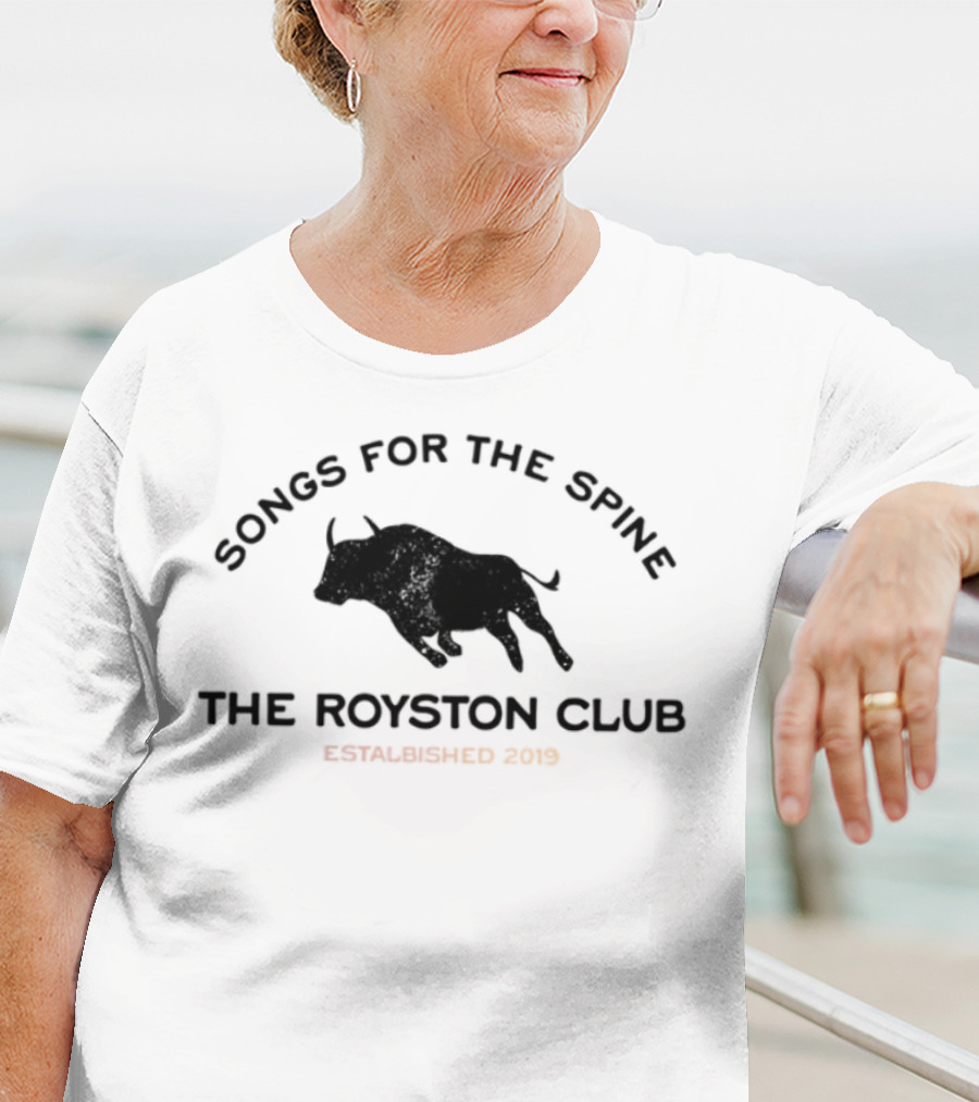 Songs For The Spine The Royston Club Established 2019 Bullhorns T-Shirt