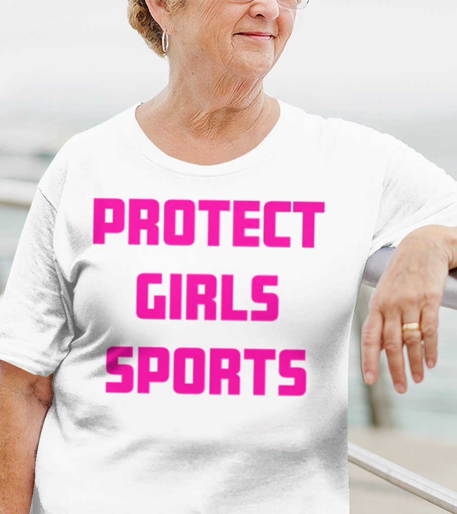 Protect Girls Sports Bold Pink Advocacy Design T-Shirt