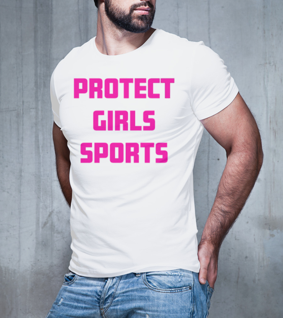 Protect Girls Sports Bold Pink Advocacy Design T-Shirt