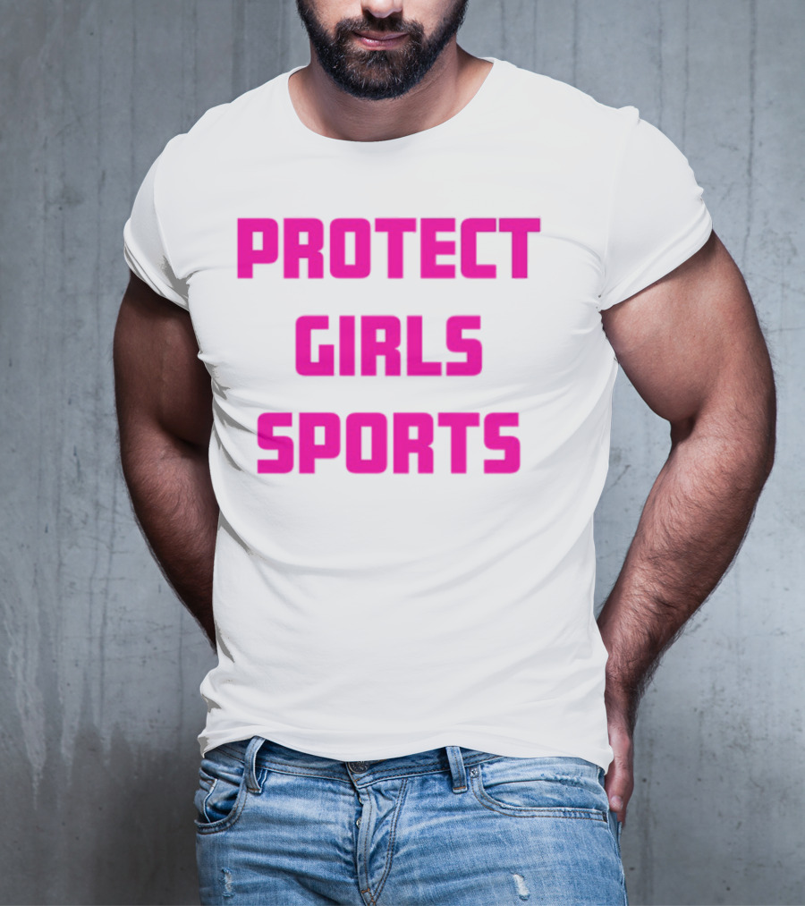 Protect Girls Sports Bold Pink Advocacy Design T-Shirt