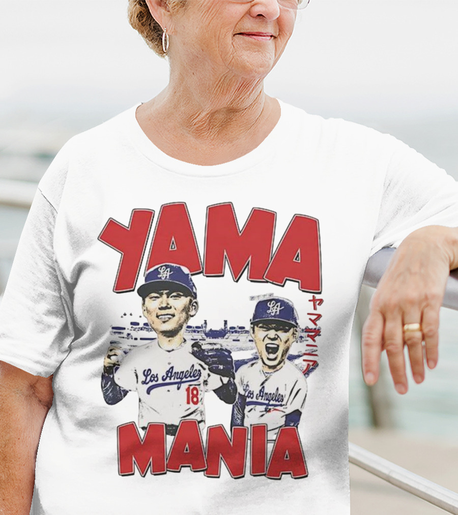 Yama Mania Los Angeles Dodgers Baseball Player 18 T-Shirt