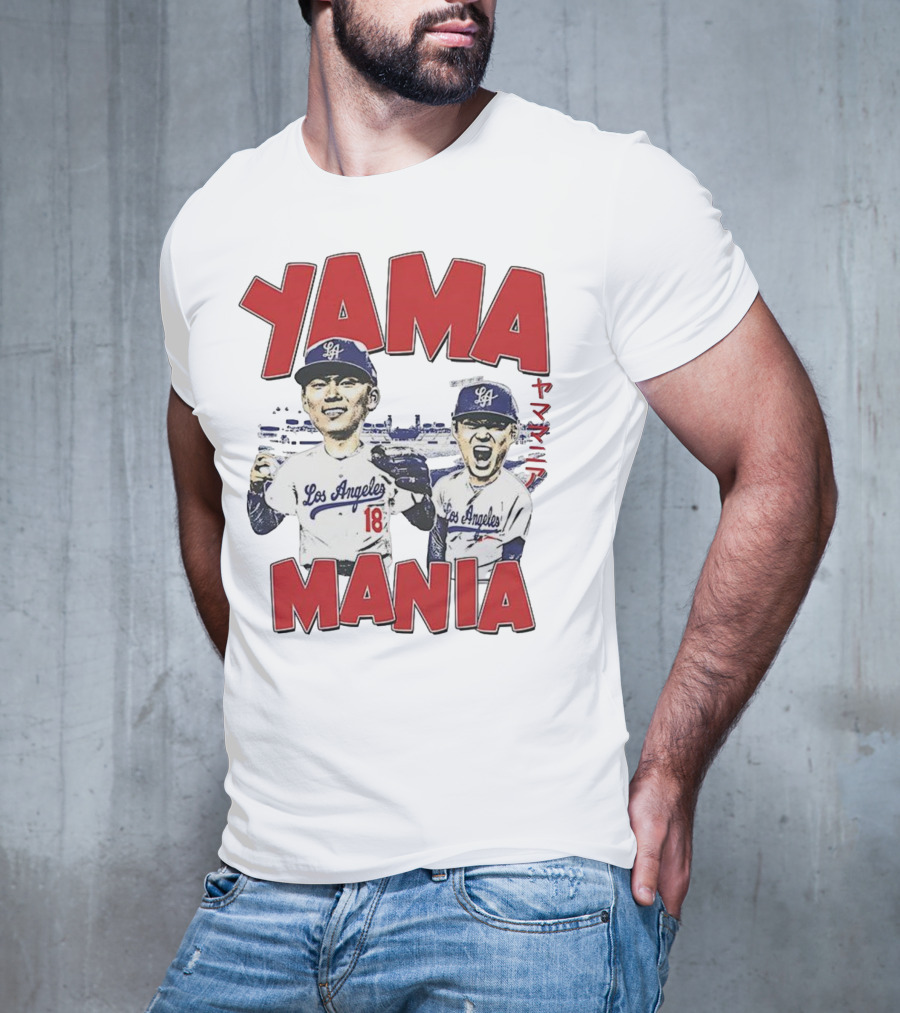 Yama Mania Los Angeles Dodgers Baseball Player 18 T-Shirt