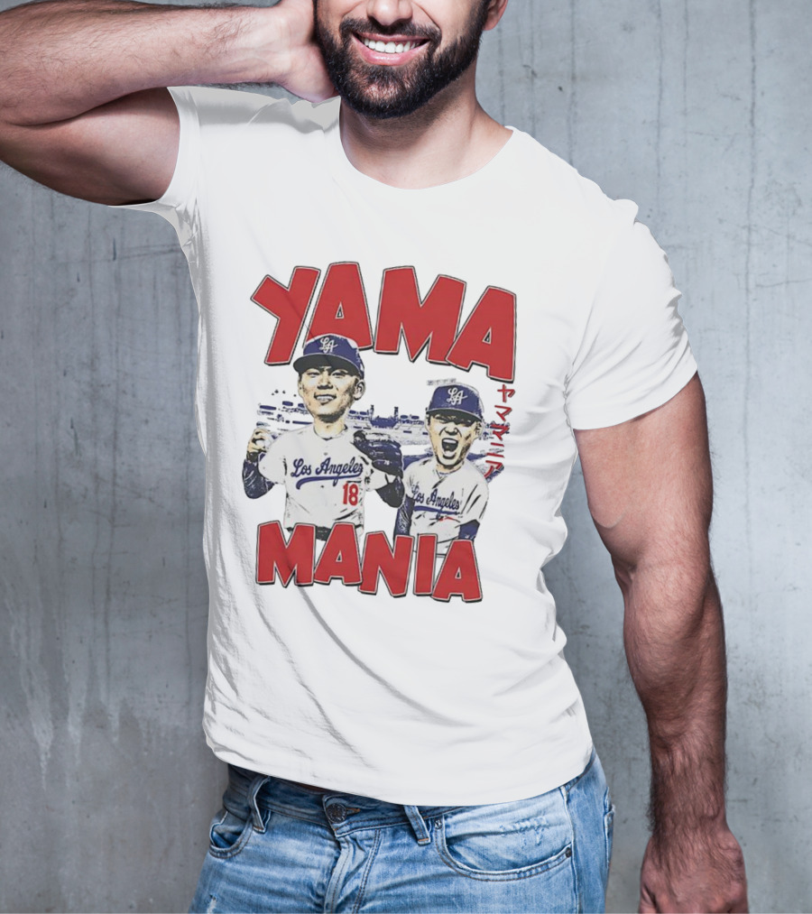 Yama Mania Los Angeles Dodgers Baseball Player 18 T-Shirt