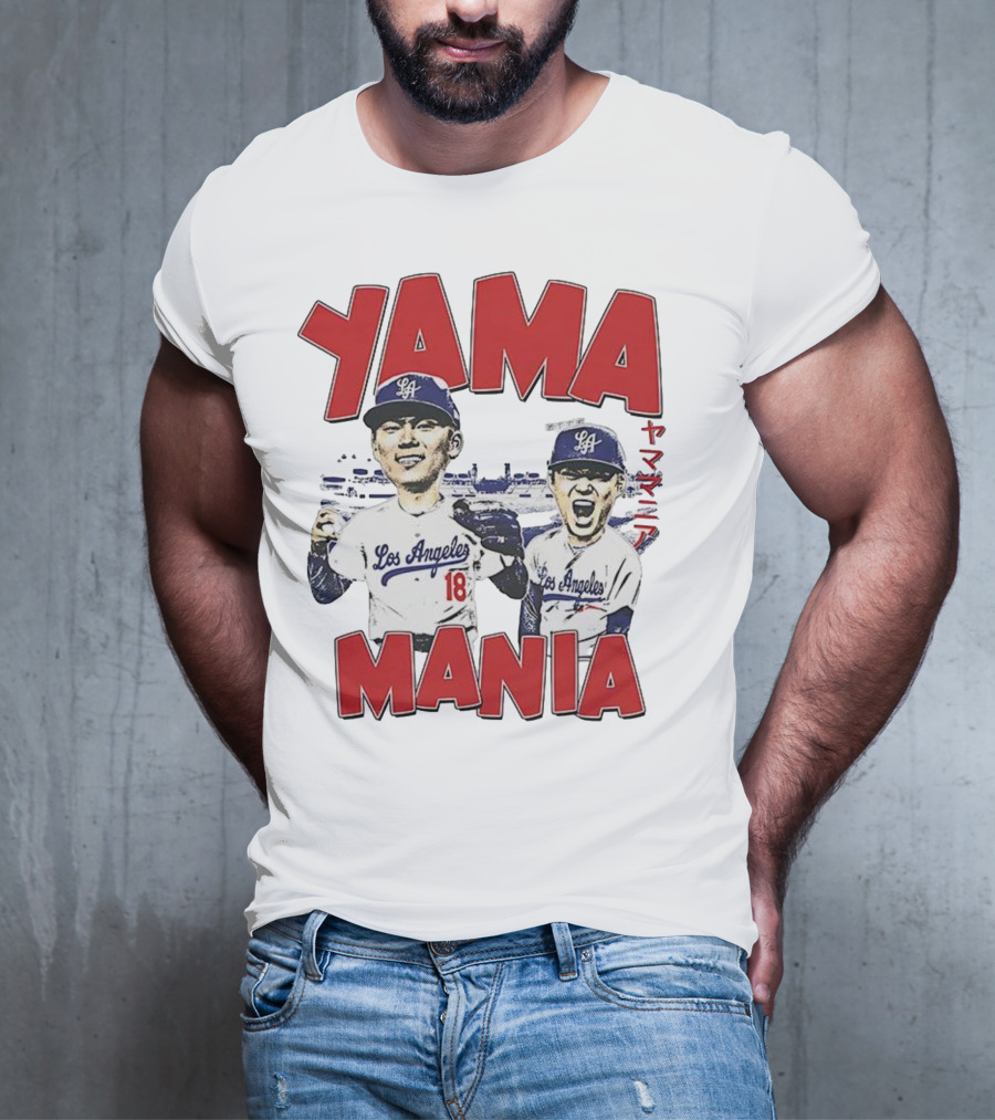 Yama Mania Los Angeles Dodgers Baseball Player 18 T-Shirt