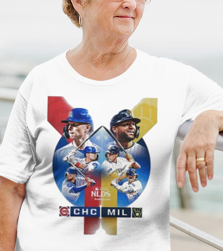 2025 MLB Postseason Chicago Cubs Vs Milwaukee Brewers NLDS Matchup T-Shirt