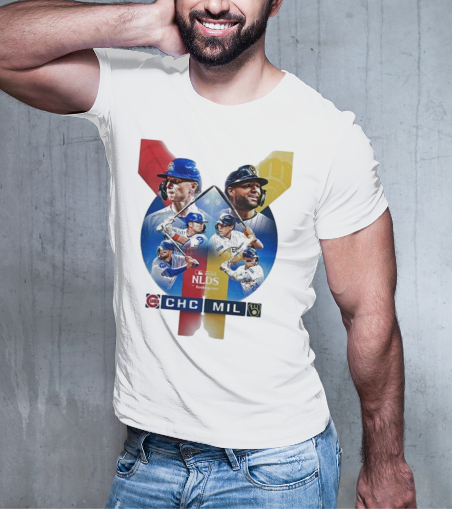 2025 MLB Postseason Chicago Cubs Vs Milwaukee Brewers NLDS Matchup T-Shirt