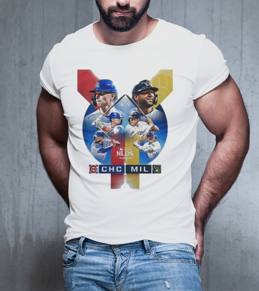 2025 MLB Postseason Chicago Cubs Vs Milwaukee Brewers NLDS Matchup T-Shirt