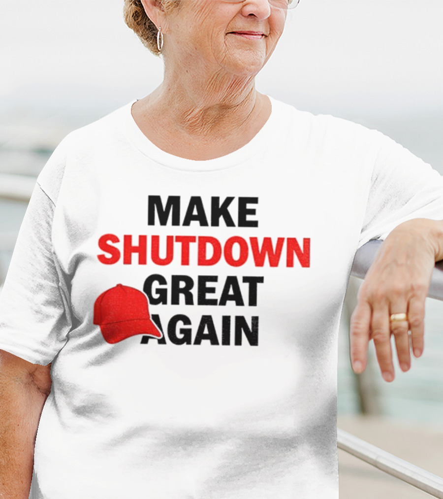MAGA Make Shutdown Great Again Red Hat T-Shirt