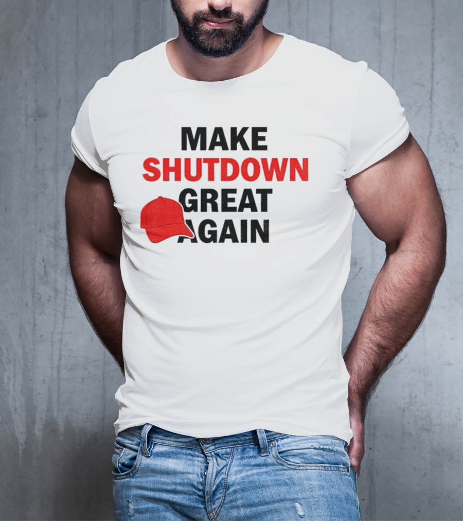 MAGA Make Shutdown Great Again Red Hat T-Shirt
